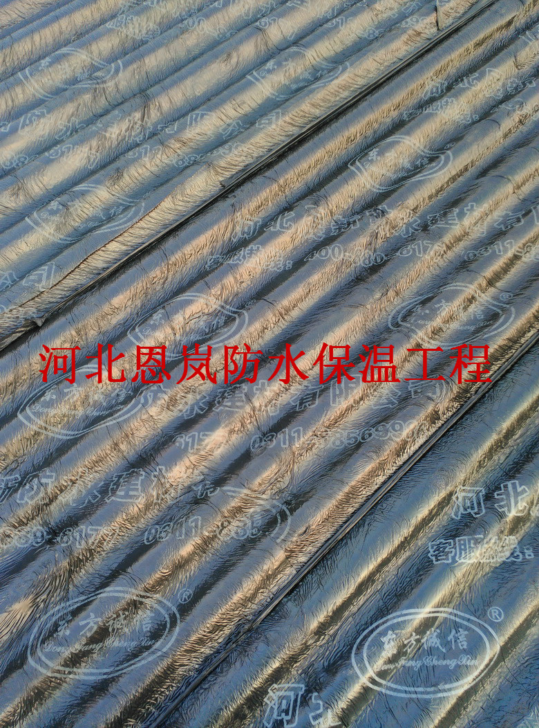 河北會堂彩鋼屋頂防水施工現(xiàn)場